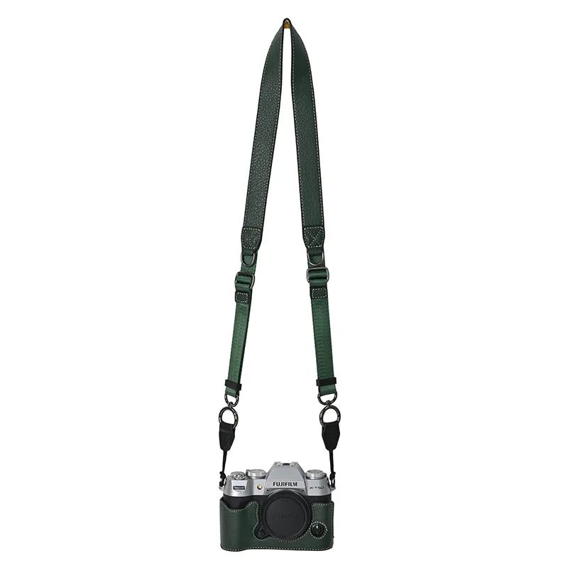 PU Leather Casing for Fujifilm XT50 Camera Case Bag Half Body Cover Fujifilm X-T50 Shoulder Strap