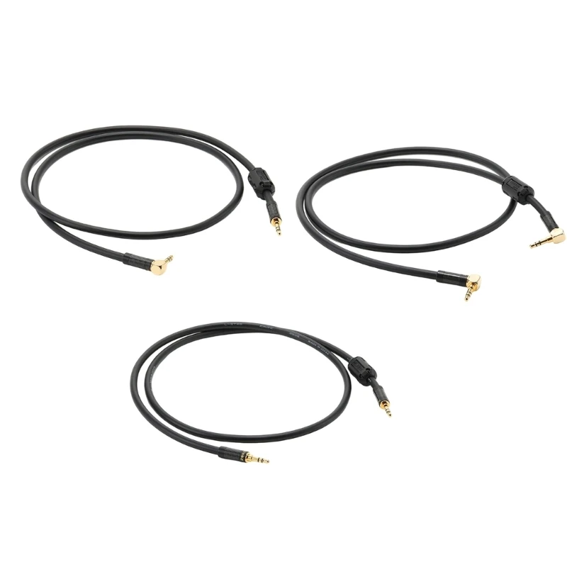19.69in Stereo Headsets Cable with 3.5Mm Plugs for Amplifier Routing Wire W8KE
