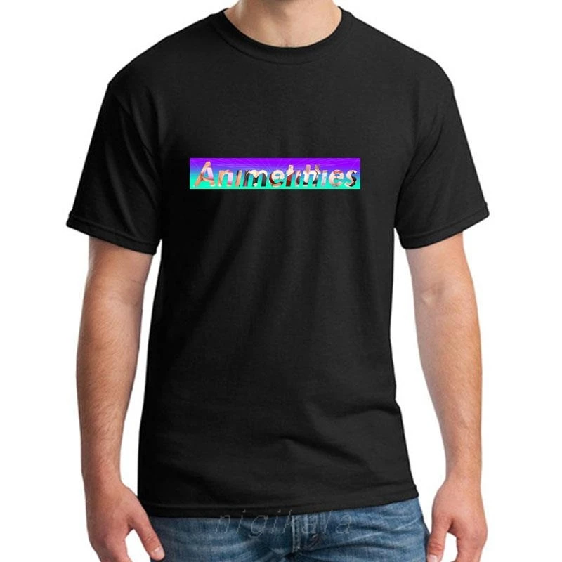 New Arrival Vaporwave Anime Titties t-shirt girl boy fitted Comical Unisex gents tee t shirts black HipHop Top
