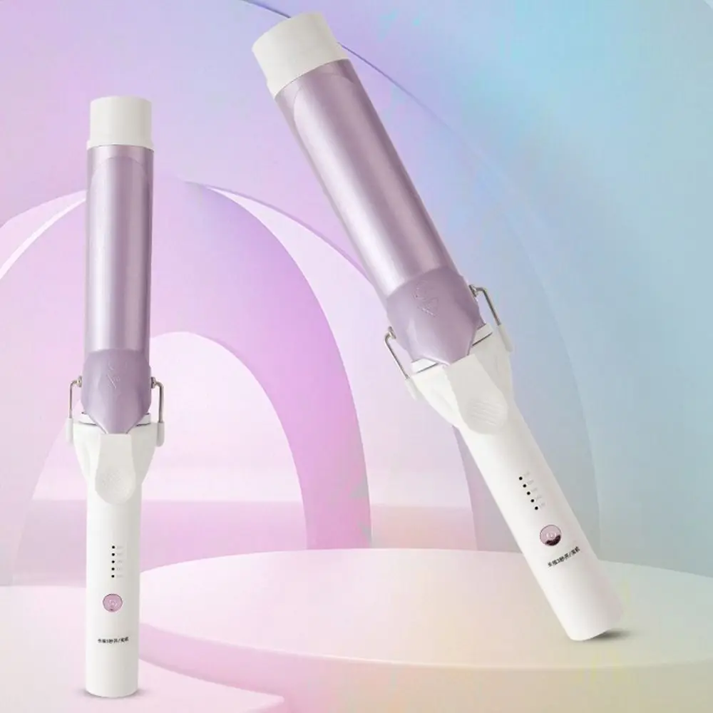 

Ceramic 40mm Hair Curling Iron Manual Fast Heating Negative Ion Curling Wand Long Lasting Styling 5 Temperature Adjustment