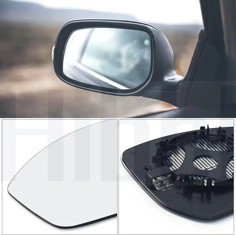 HiBBL LR048360 LR048359 Advanced Rearview Mirror Glass Mirror With Heating Function For Land Rover Range Rover Evoque 2014-2019