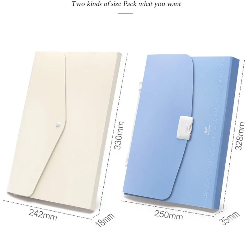 A4 file package Multi-function 13 Grids Folder Handheld File Folder Organ Organizer Storage Holder Office Document Storage Tools