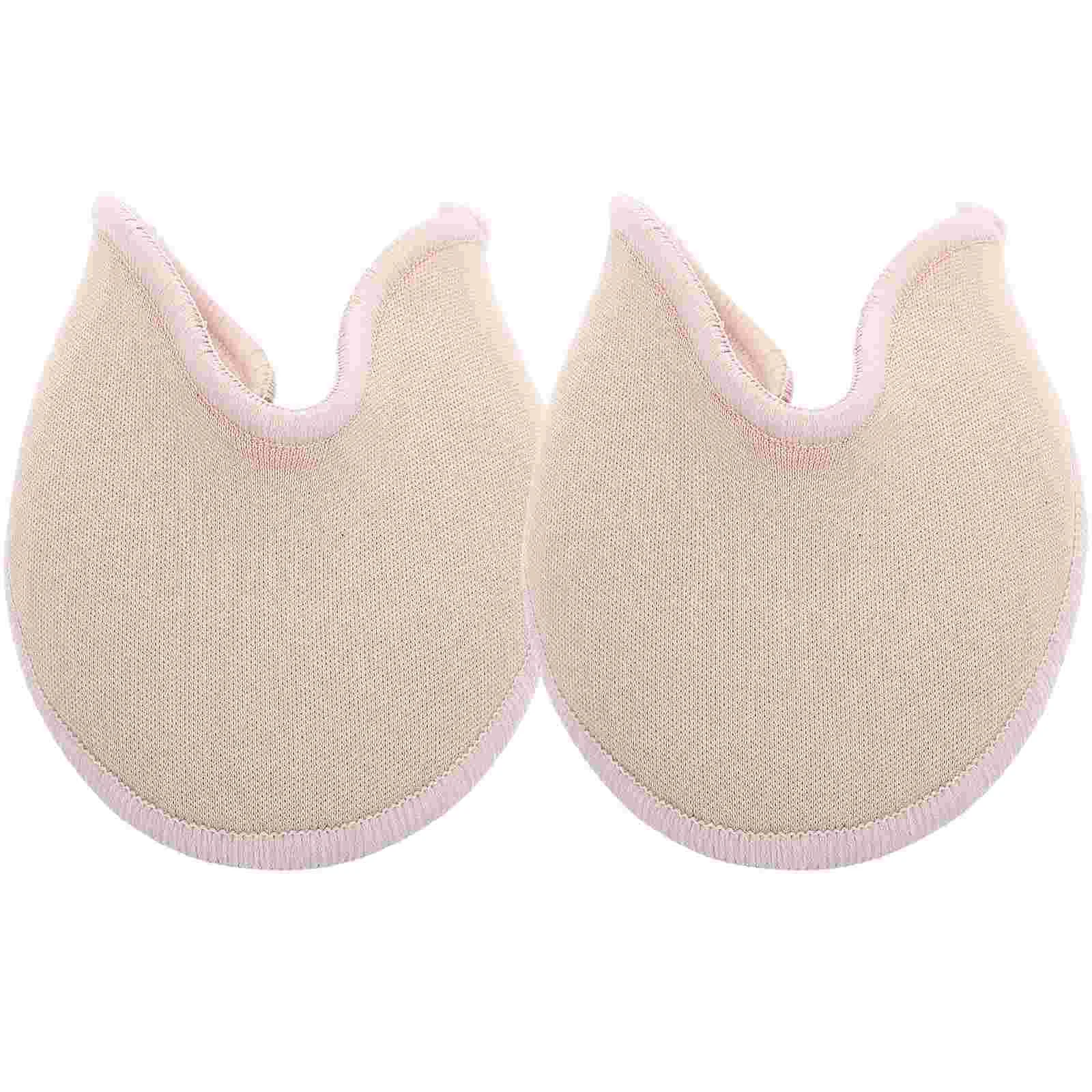 Soft Ballet Pointe Set Pads Scrubber Knitted Fabric Toe Cover for Shoes