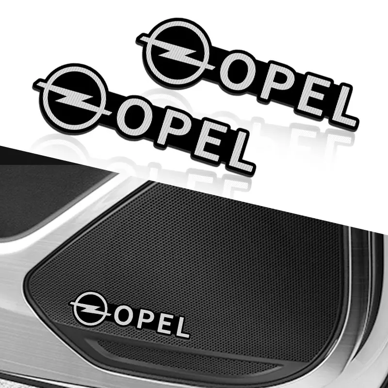 

Car 3D stereo logo speaker sticker accessories For Opel Corsa Astra Insignia Vectra Zafira Meriva Mokka Grandland Vivaro a Auto