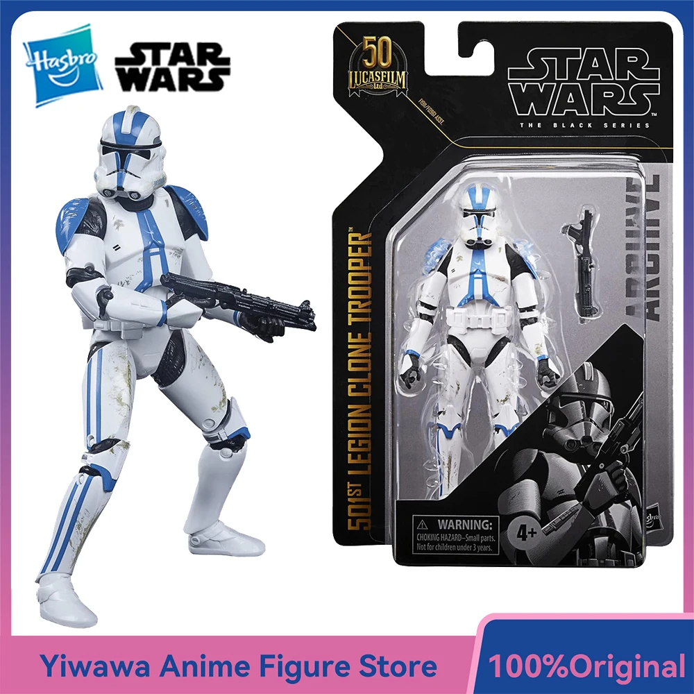 

[В наличии] Hasbro Star Wars The Black Series 501st Legion Clone Trooper (Арховая коллекция) 15 см красивая фигурка солдата, модель игрушки