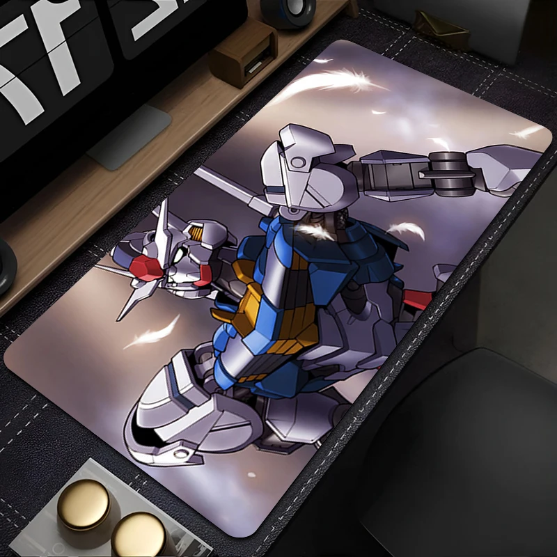 Mouse Pad Mechanical Warrior Gundam Aerial Computer Gamer PC Accessories Mousepad Non Slip Rubber Desk Mat Laptop Keyboard Pad