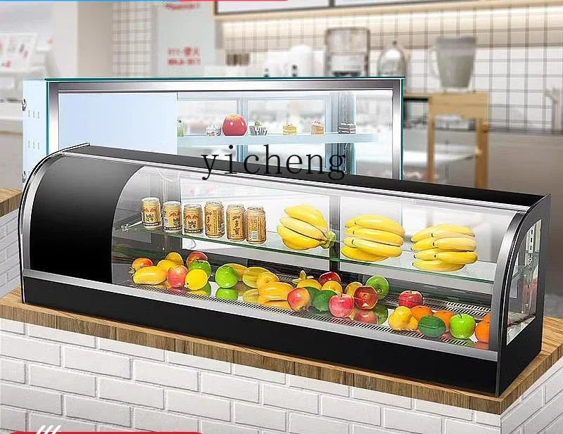 ZK Refrigerated Display Cabinet Small Dessert Commercial Display Sashimi Deli Fresh-keeping Cabinet