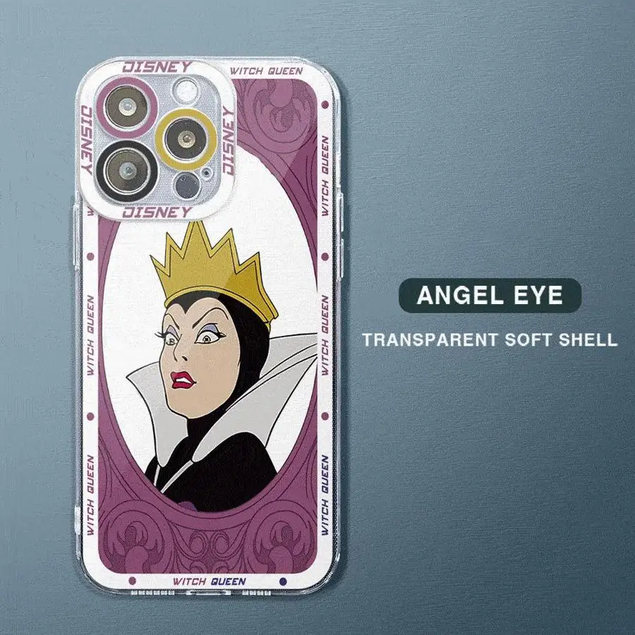 Villain Witch Queen Disney Case for Realme C55 C67 C53 C35 C33 C31 C30 C25 C21y C20 C21 C15 C12 7 8 9 Plus 7i 8i 9i 7 Pro Clear