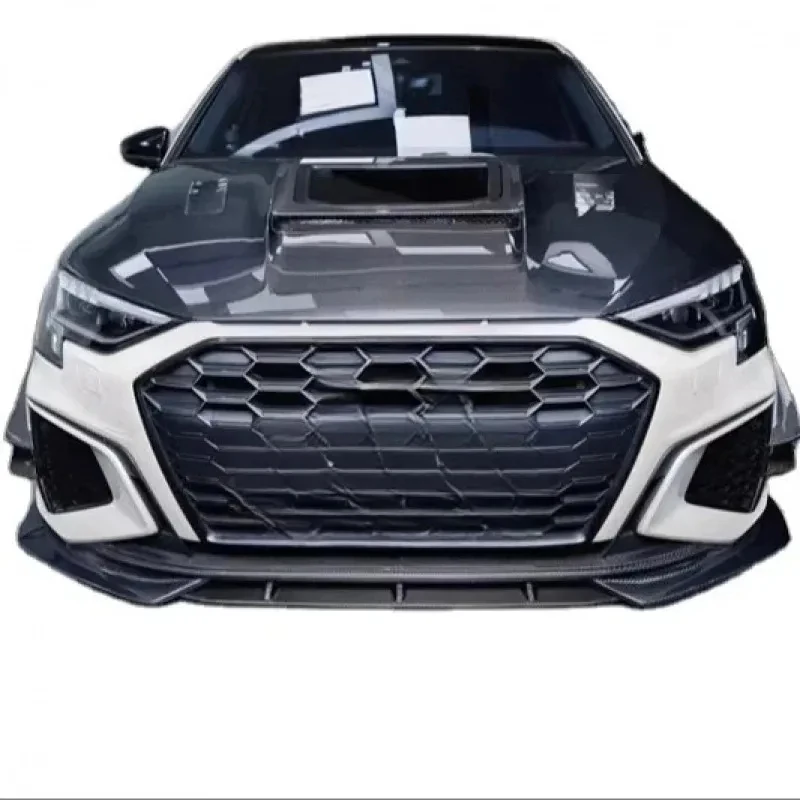 

A3 S3 Body Kit A3 S3 Carbon Fiber Front Spoon Spoiler Side Skirt Hood Wing Plate Auto Parts 2020-222