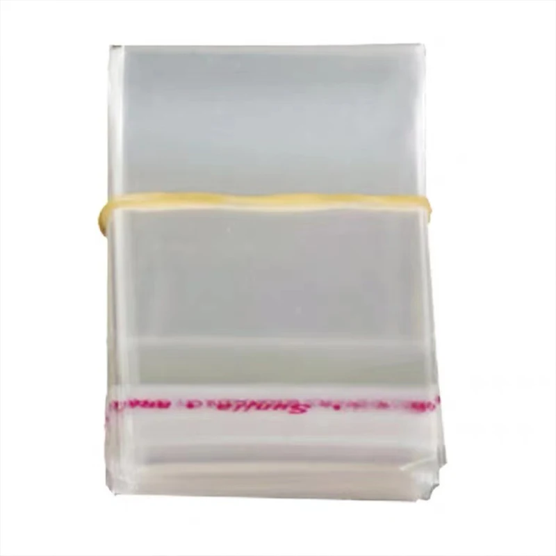 100PCS Clear Plastic Bags Transparent Resealable Cellophane Self Sealing OPP Bag Pouches for Jewelry Decorative Wrappers Packing