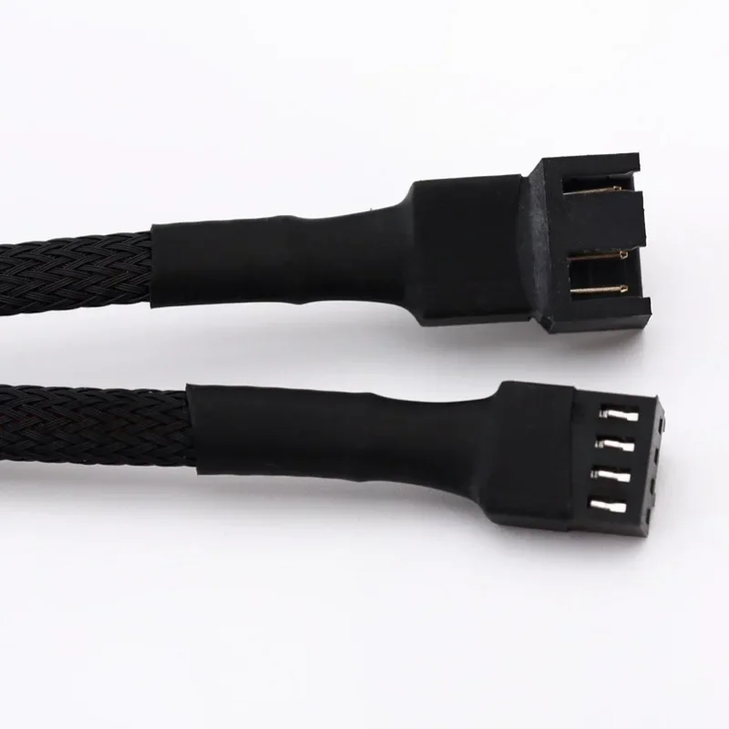 2pc PWM Extension Cable Mainboard CPU 4 PIN Fan 4P Adapter Cable Computer Case 3 PIN Power Cables Connectors