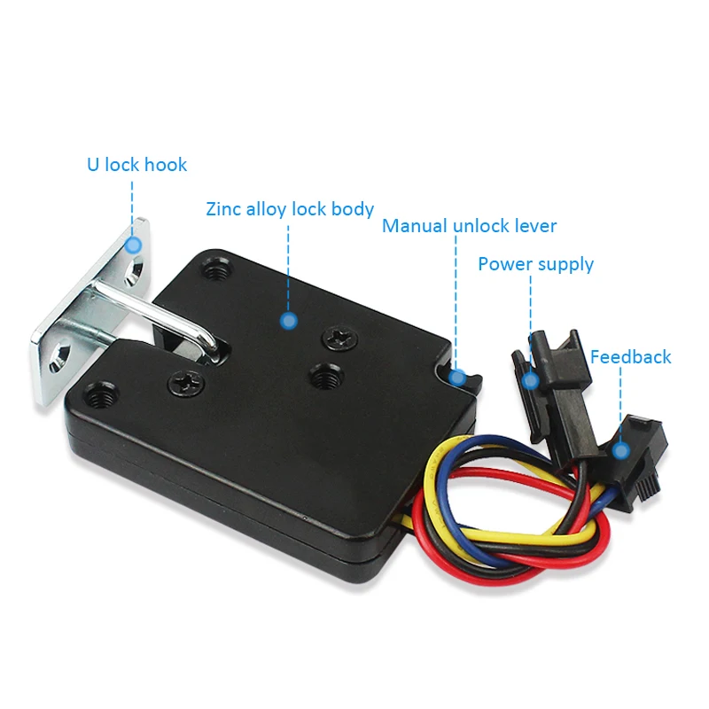 Electric Lock DC 3V/DC 5V/DC 12V Waterproof Mini Small Size Solenoid Electromagnetic Electric Control Cabinet Drawer Lock