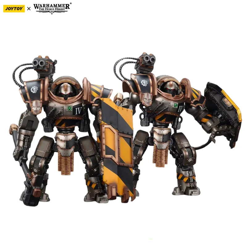 Figura de Acción JOYTOY Warhammer 40K Iron Warriors Iron Circle Domitar Ferrum Class Karceri Battle Shield y Graviton Crusher