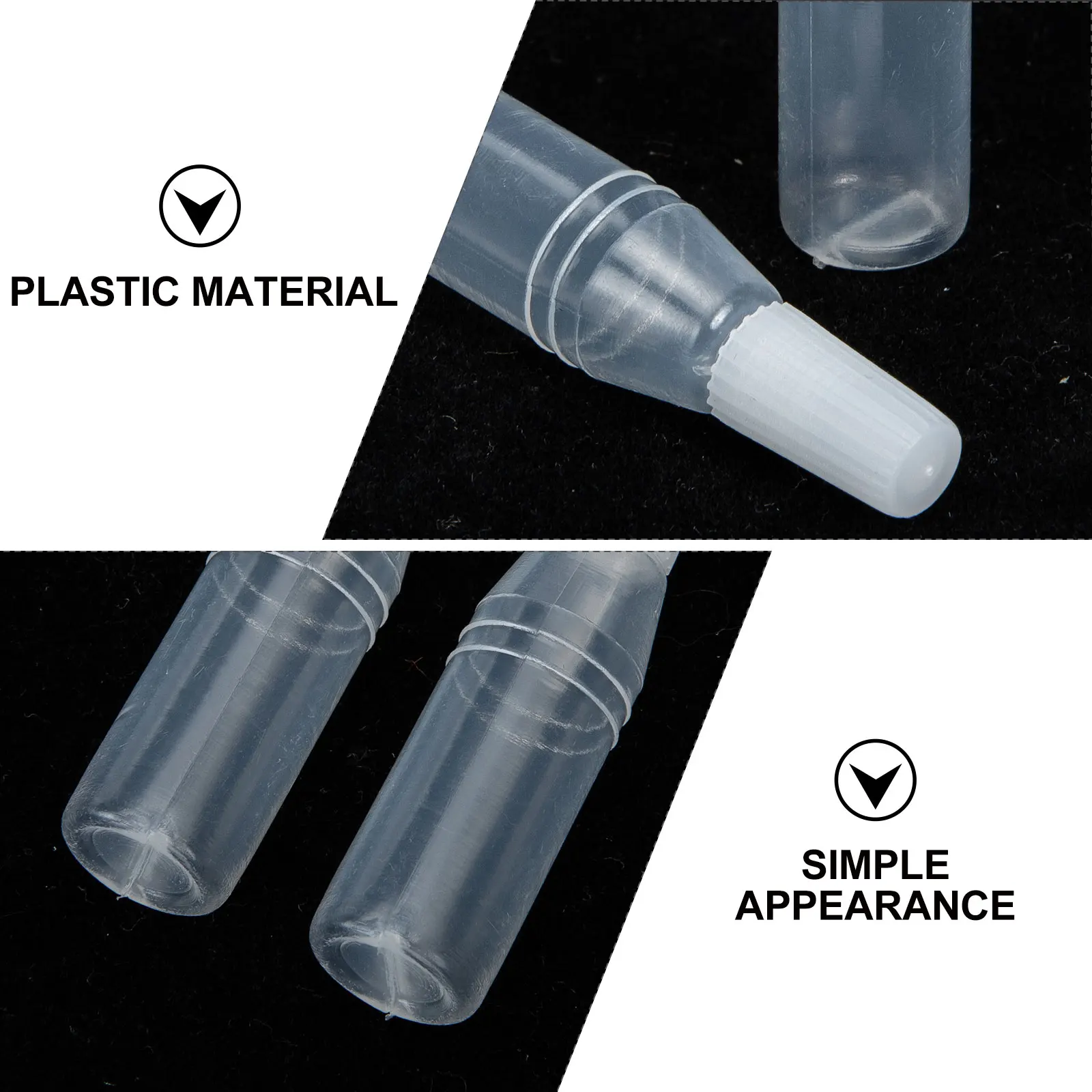 

80 Pcs Eye Drop Bottle Dropper Vials Plastic Push Type Drops Bottles Mini Liquid Empty