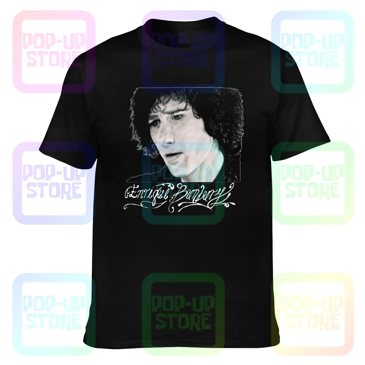 Enrique Bunbury, Spanish Singer, Zaragoza T-shirt Tee Shirt Best Print Splicing Hot Selling