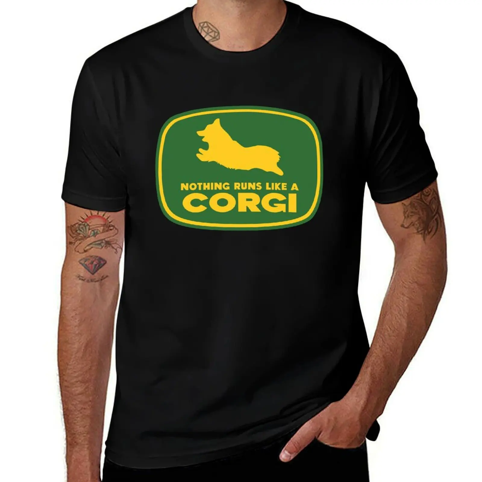 

Nothing runs like a Corgi T-Shirt Basic Tee Shirt for Everyday Outfit
