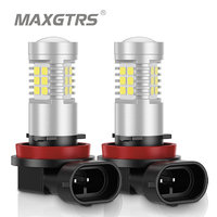 2Pcs H8 H11 Led HB4 9006 HB3 9005 Fog Lights Bulb 2835SMD 1500LM 6000K White Car Driving Running Lamp Auto Leds Light 12V 24V