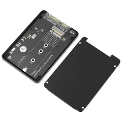 Obudowa SSD M.2 SATA SSD B klucz do SATA3.0 2.5 calowy Adapter konwerter 7mm aluminiowa obudowa czarna skrzynka dla 2230 2242 2260 2280 M2 SSD