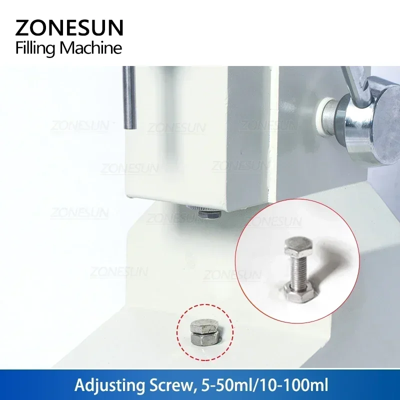 ZONESUN-Máquina Manual de llenado de aceite y alimentos, equipo de embalaje de pasta líquida de miel, crema, salsa, agua, champú y zumo, ZS-A03