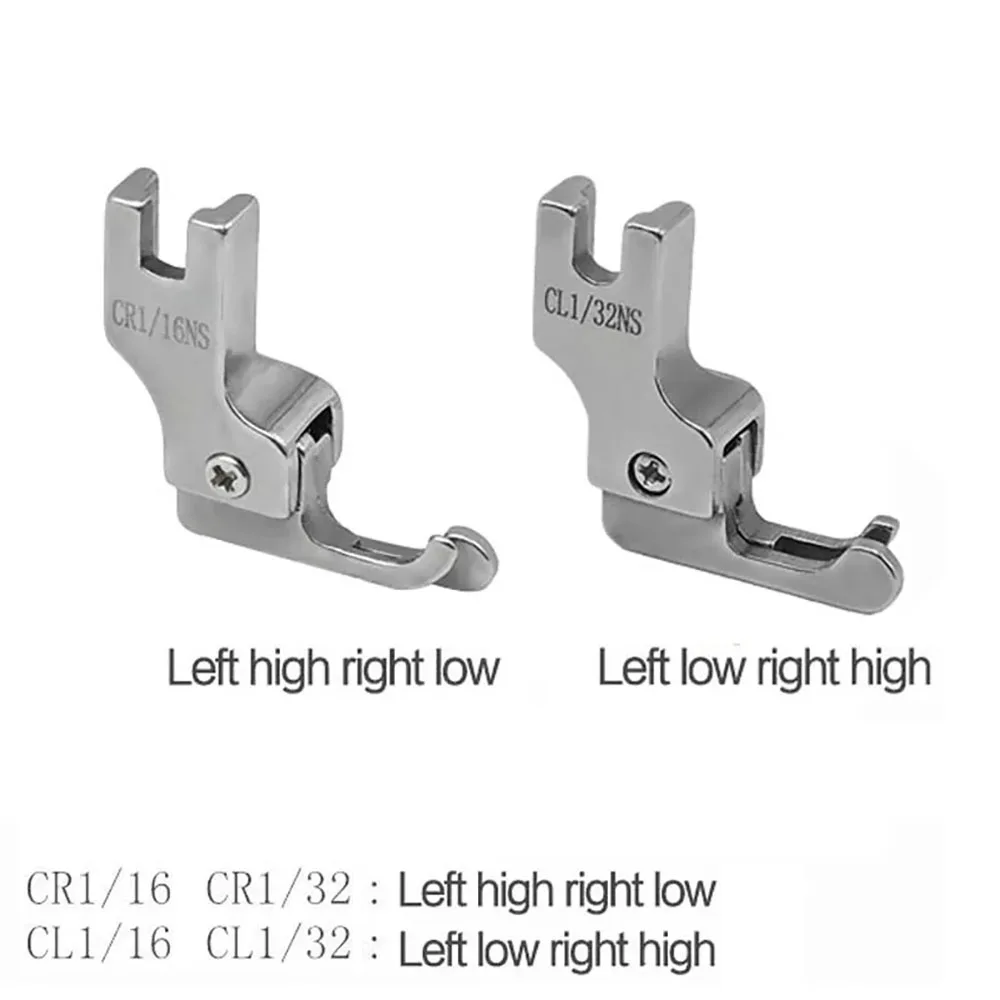 Compensating nohou typ vysoký a nízko elektrické napětí nohou knitt a na zip presser nohou šicí stroj left/right ostří gwint presser noha