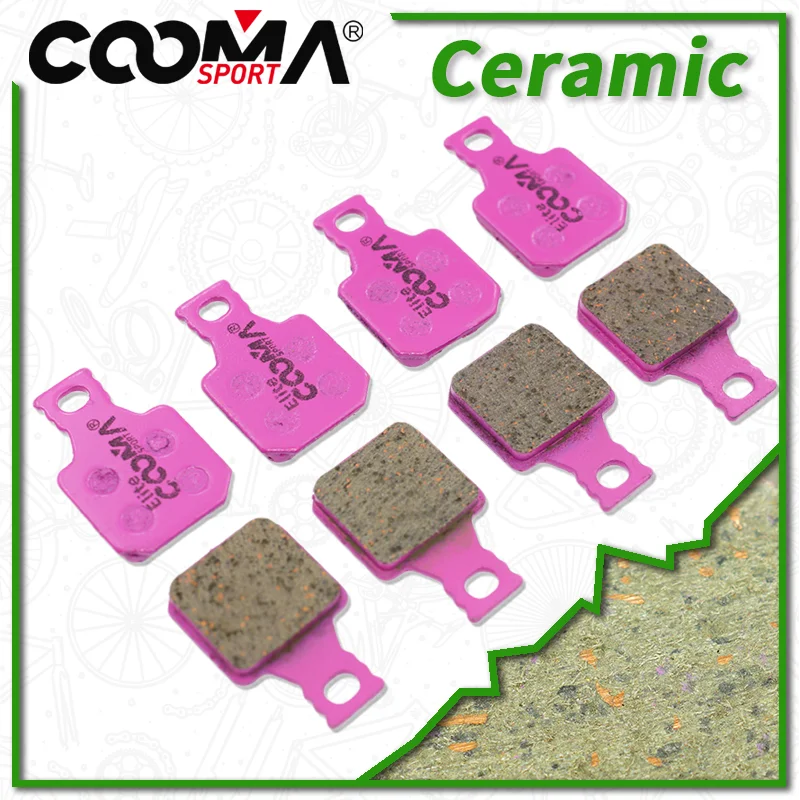 4 Pairs Ceramic Bicycle Disc Brake Pads for Magura MT5 MT7 Caliper, Elite Class, Resin