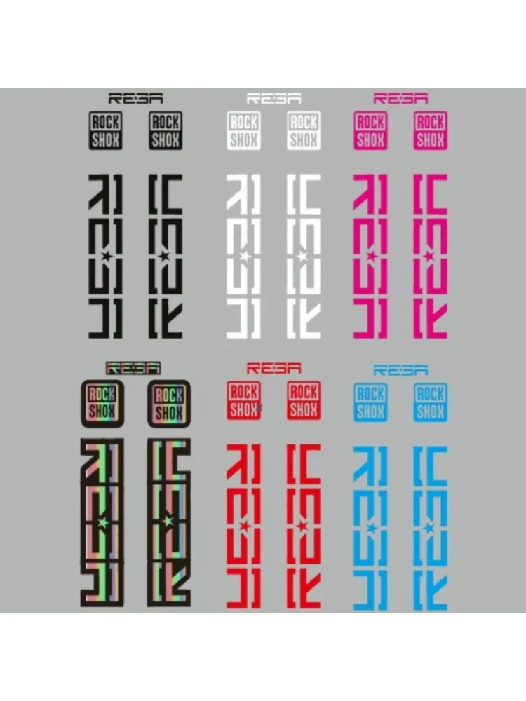 AliExpress NONE 1 SET RockShox REBA Fork Style Stickers Multi-color Waterproof Vinyl Decals for MTB Suspension Decoration