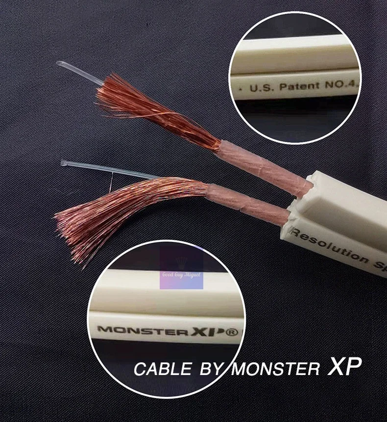 Cavo per altoparlanti stereo da una coppia con connettori a banana per cavo audio Hi-Fi Hi-End per audiofili per altoparlante amplificatore