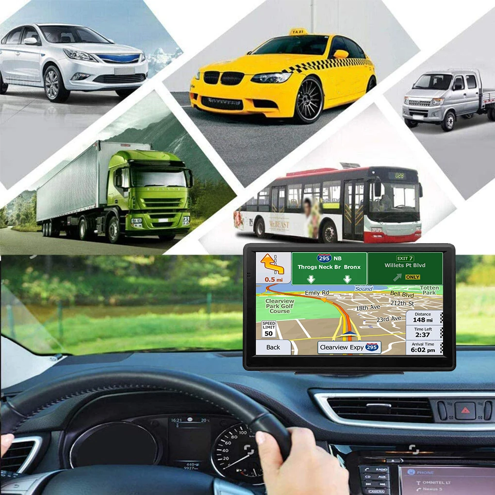 

7 Inch HD Touchscreen Car GPS Navigator Car GPS Navigator GPS Navigator With Free Maps South America Map