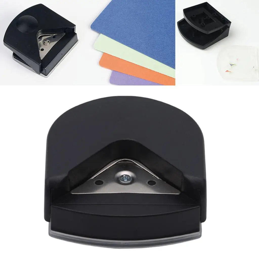 Mini Corner Rounder Punch for DIY Scrapbooking Card Making 4mm Rounded Cutter Black Lightweight Tool for Documents