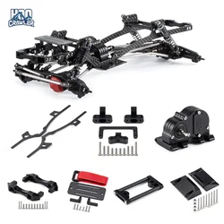 HooCrawler Kit telaio LCG in fibra di carbonio per 1/10 RC Crawler Element Enduro SCX10 III Capra TRX4 AR44 AR46 Portal Asse Build