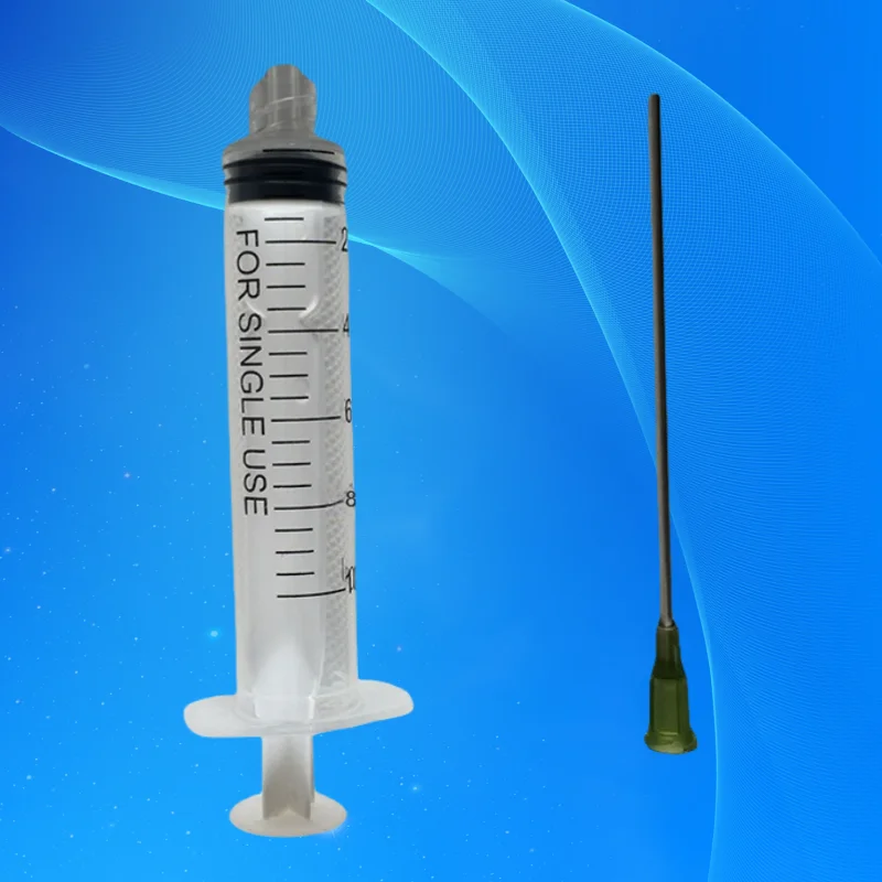 ‌14G Blunt Tip Syringe Kit 10ml | Luer Lock Plastic Dispenser for Glue/Resin/Cosmetics (3.75