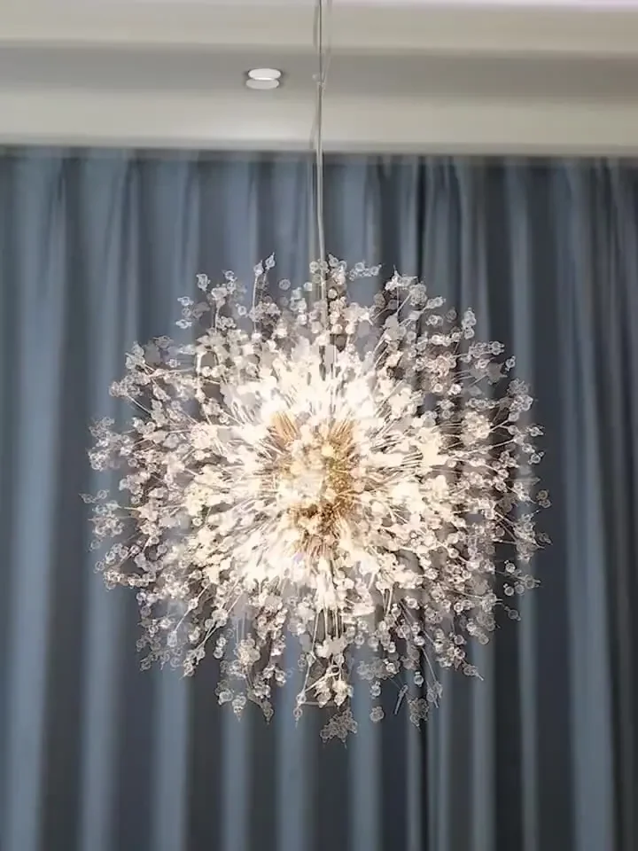 Firework Chandelier Crystal Dining Light Modern Minimalist Bedroom Bar Clothing Store Window Internet Famous Lighting Fixture