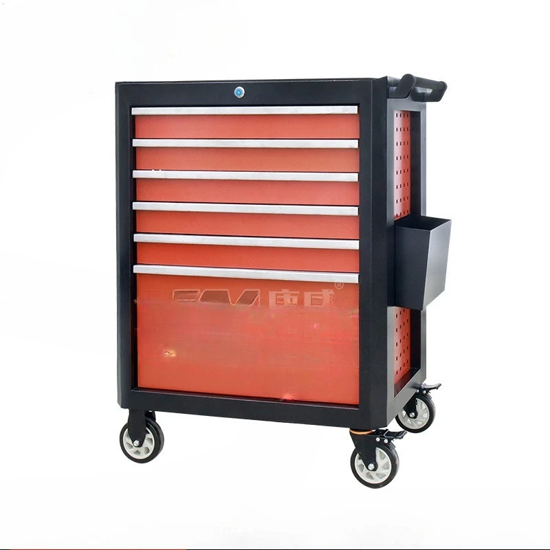 Auto repair tool cart, drawer repair trolley, multi-functional mobile tool