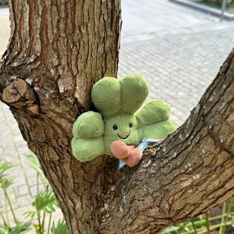 

Jelly New Product Clover Plush Doll Ornaments Creative Interest Cartoon Cute Keychain Pendant Stuffed Animal Toy Unique Gift
