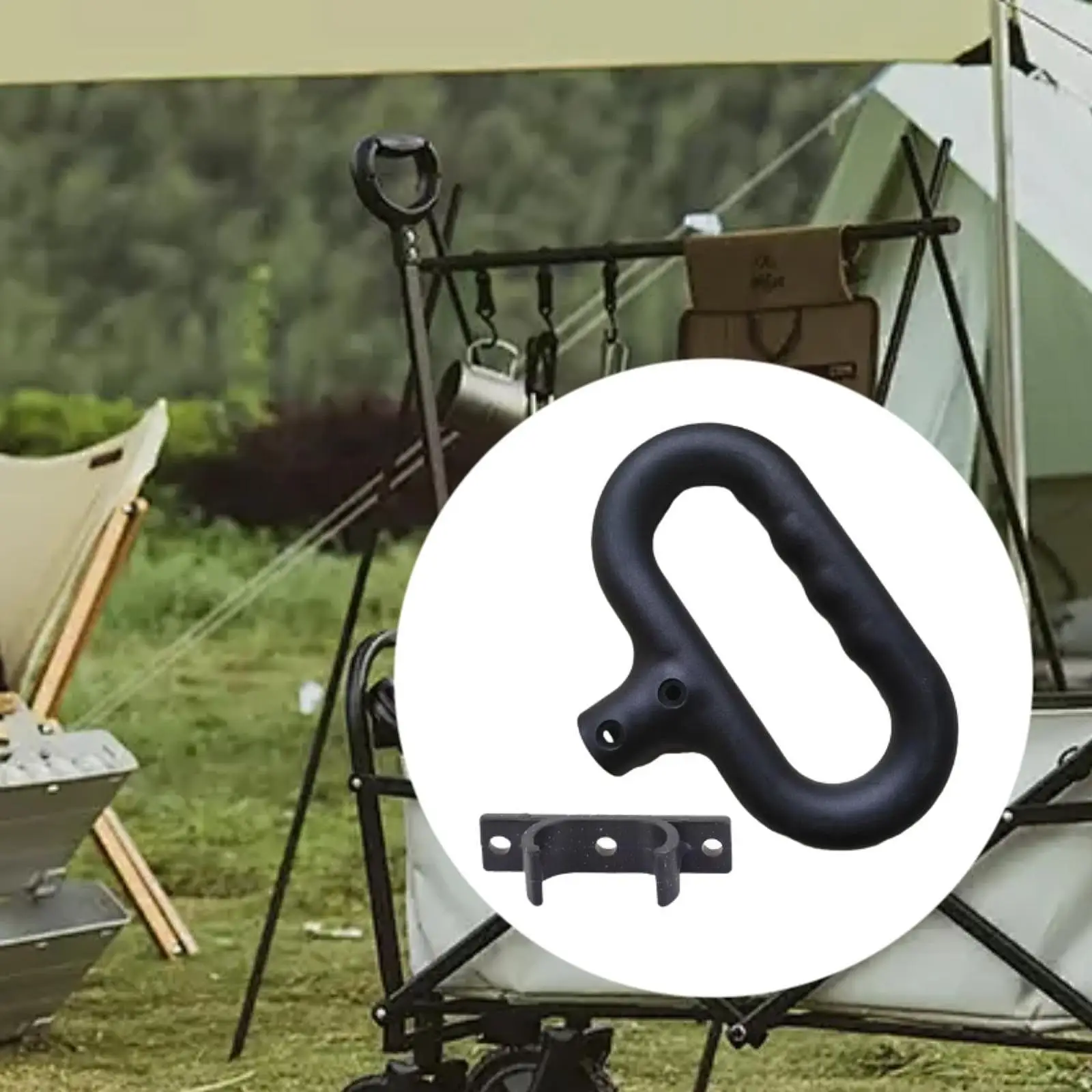 

Folding Wagon Handle Trolley Handle Accessories Sturdy Replace Parts Multifunctional for Garden Shopping Cart Hand Truck Handle