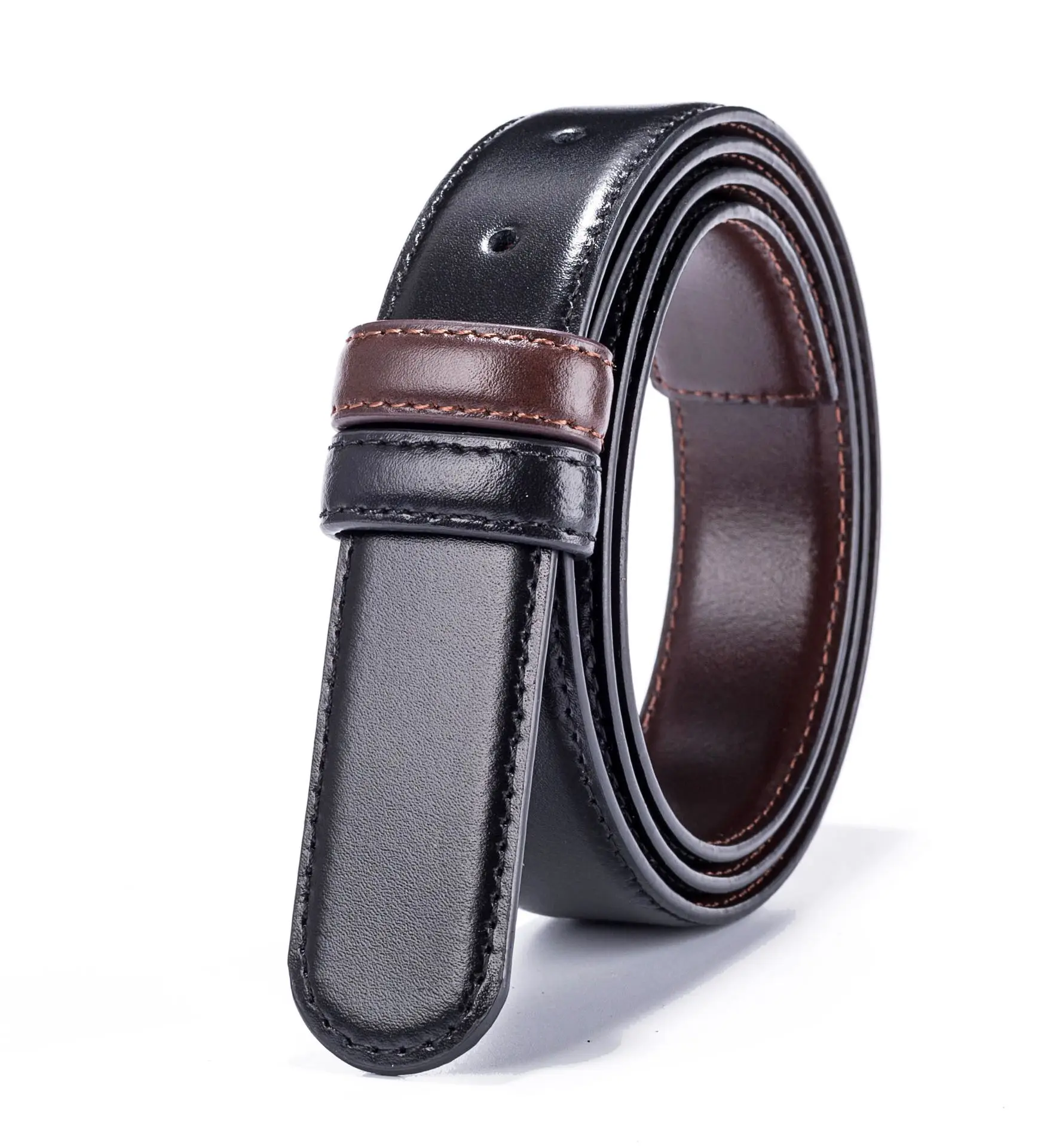 High Quality Genuine Leather 3.5CM Men Reversible Belts