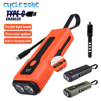 Bicycle Front Lights TYPE-C Rechargeable MTB Road Bike Headlight Flashlight Night Riding Safety Lighting Cycling Accessories