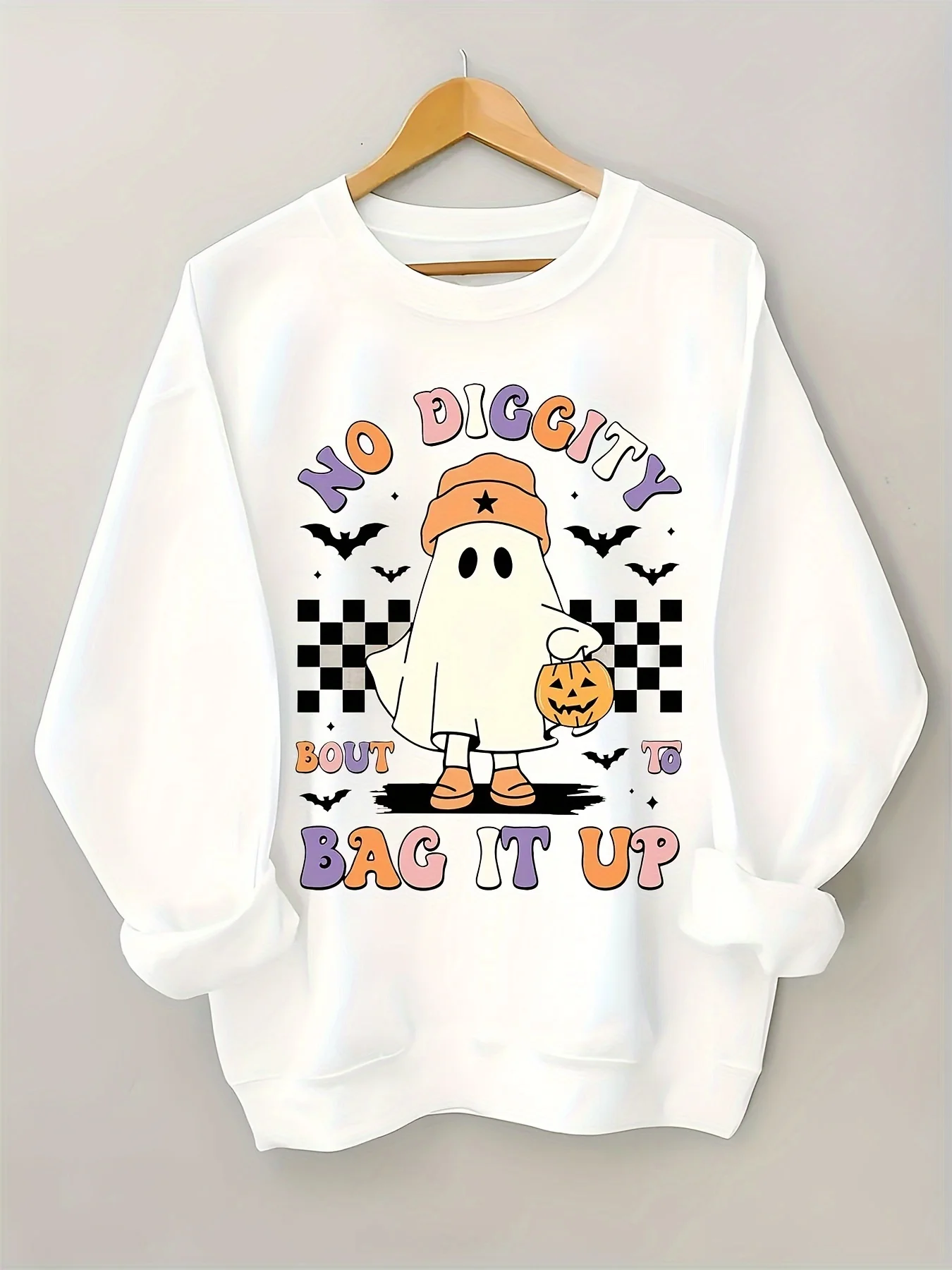 

Halloween Pumpkin Graphic Print Autumn and Winter Cotton Men's and Women's Sweatshirts Outdoor Sports Leisure Fashion Trend