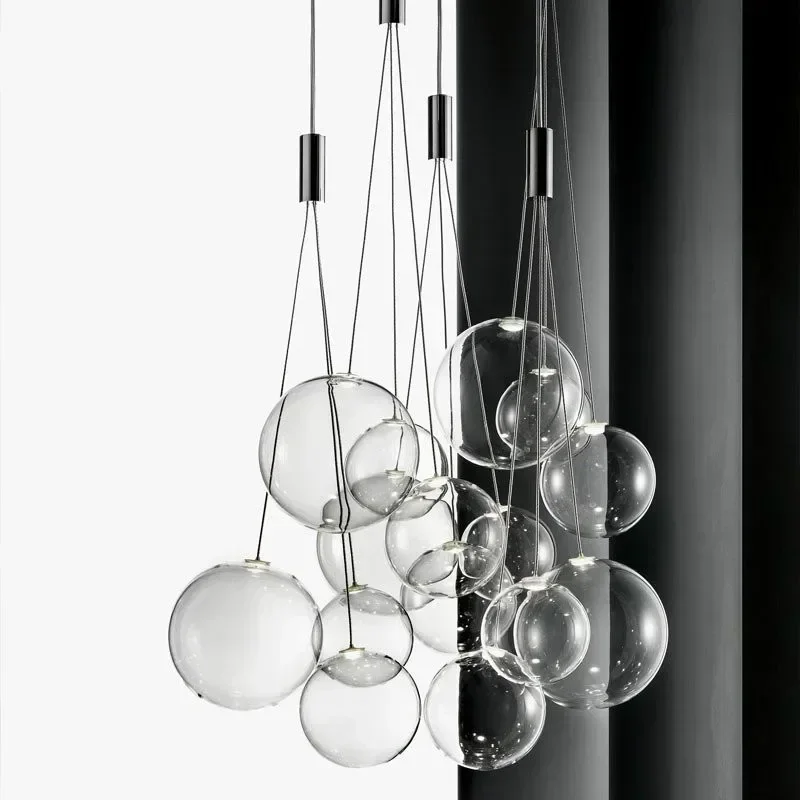 

Royal Glass Ball Pendant Lamps Modern Fashion Led Kitchen Bedroom Living Dining Table Room Indoor Hanging Lighting Fixtures