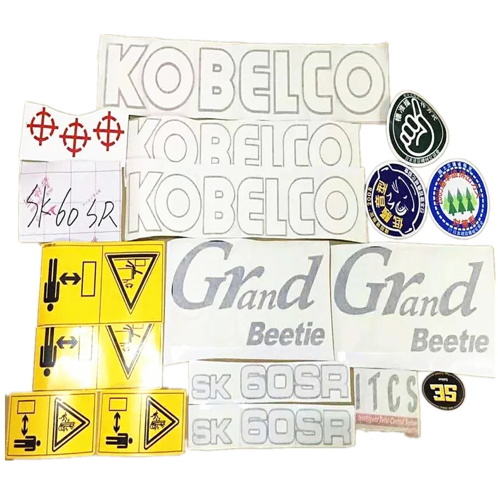 

For Kobelco SK60SR/70SR/75SR/135SR Car Decal Sticker Warning Post Body Car Sticker Excavator Parts