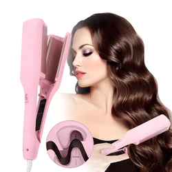 Haarkrultang 32Mm Deep Wave Hair Curler 4 Temperatuur Verstelbare Snelle Verwarming Crimping Ijzer Styler Toverstaf Voor Alle Haarstijl