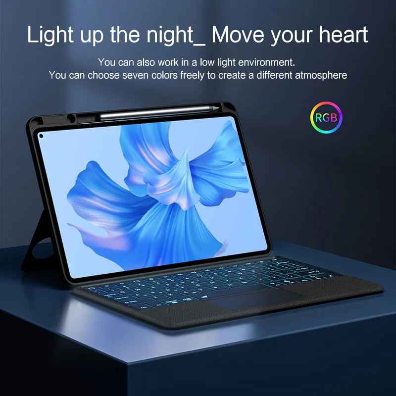 Magnetic Keyboard Case For HUAWEI MatePad Pro 11 GOT-W29 AL09 2022 Cover Tablet Teclado Backlit Touchpad Magnetic Keyboard Mouse