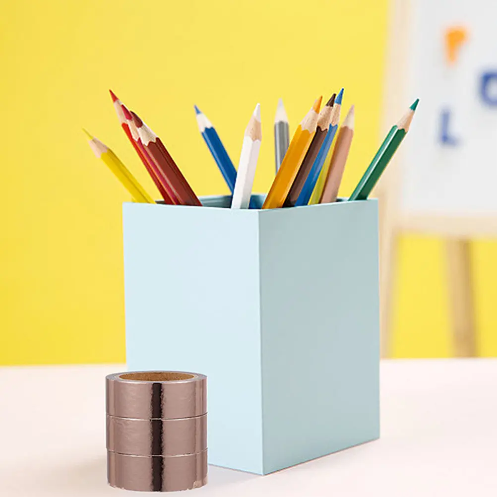 

Набор из 3 рулонов металлической клейкой ленты васи для рукоделия, скрапбукинга и декора канцелярских товаров