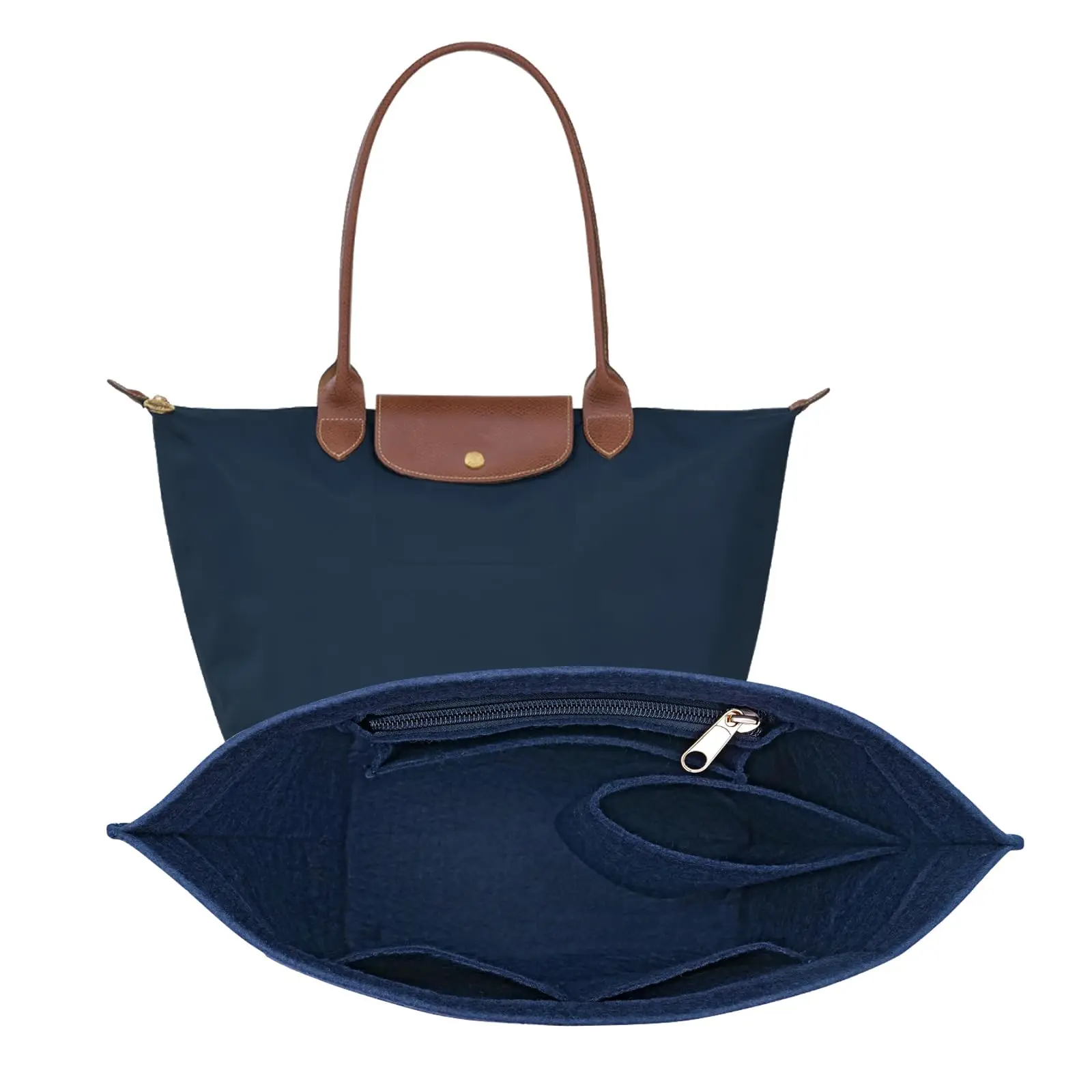 Geldbörsen-Organizer-Einsatz, Filz-Taschen-Organizer für Handtaschen-Geldbörsen-Organizer, 5 Farben, 3 Größen