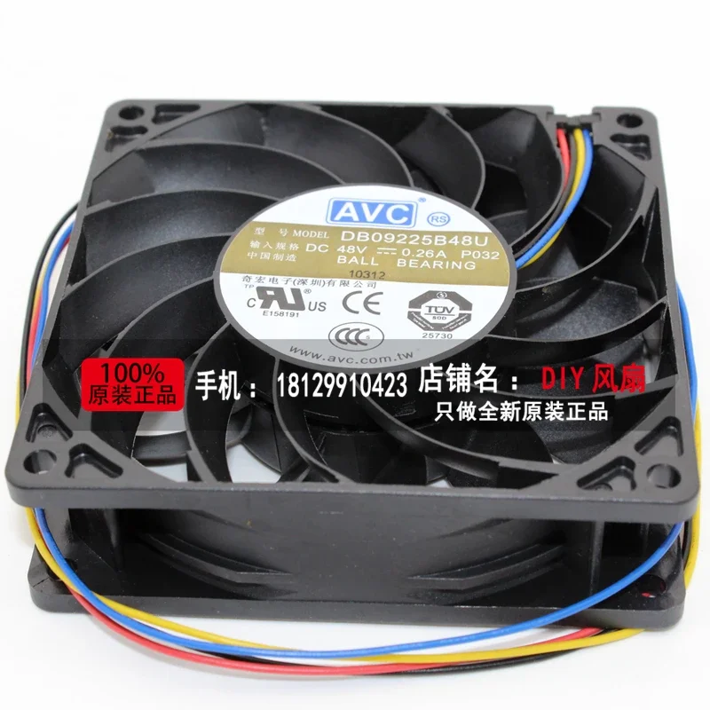 JFG for  AVC DB09225B48U 9025 48V 0.26A 9CM cooling fan