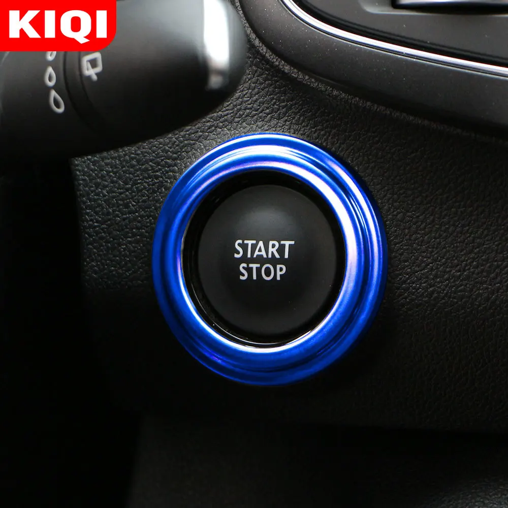Car Engine Start Stop Ignition Ring Button Cover for Renault Koleos Kadjar for Samsung QM6 2017 - 2023 Stainless Steel Stickers