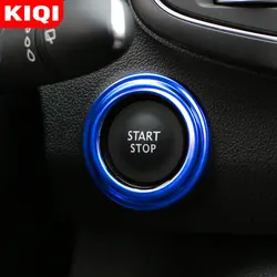 Car Engine Start Stop Ignition Ring Button Cover for Renault Koleos Kadjar for Samsung QM6 2017 - 2023 Stainless Steel Stickers