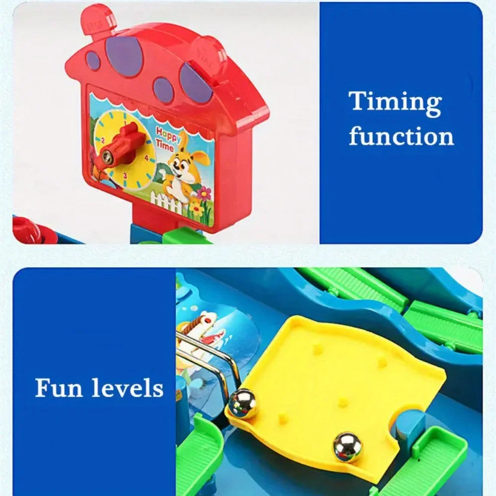 Water Park Ball Maze Screwball Scramble Toy Maze Table Game,Water Paradise Adventure of Bebe Intellectual Desktop Game for Kids