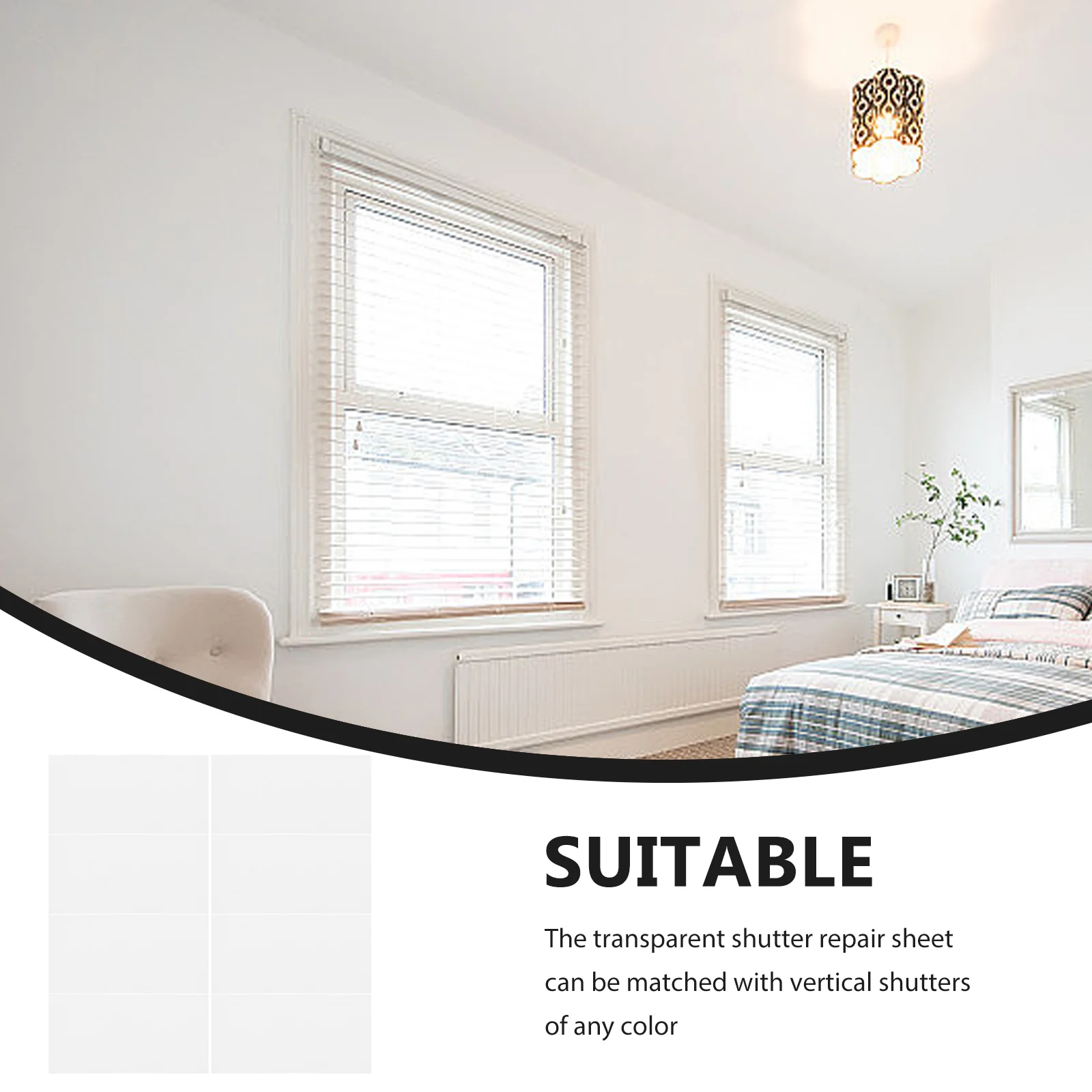 25 Pcs Blind Replacement Parts Window Blinds Fixer Tab Repair Tabs Set Vertical