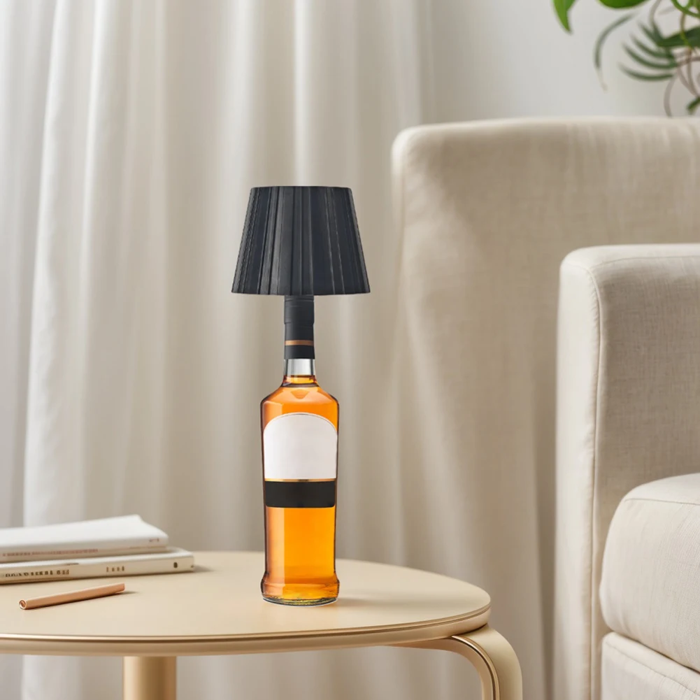 LED Wine Bottle Lamp Rechargeable 2000mAh Portable Cordless Table Lamp Wine Bottle Decorative Light for Parties Bars Restaurants - view 3